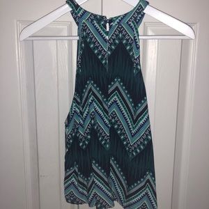 H&M patterned high neck shirt in size 10